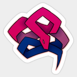 Bi Snake Sticker